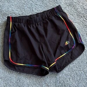Black adidas soccer shorts